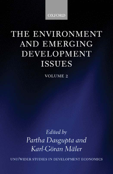 The Environment and Emerging Development Issues